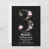 Halloween 3. Geburtstag Einladung (Vorderseite)