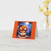 Halloween 3 - Geburtstag Karte (Gelbe Blume)