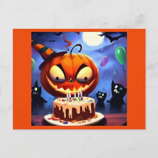 Halloween 3 - Geburtstag Postkarte (Vorderseite)