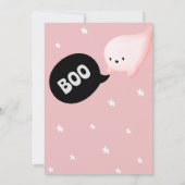 Halloween 3. Geburtstagsmädchen Drei Geist Einladung (Rückseite)