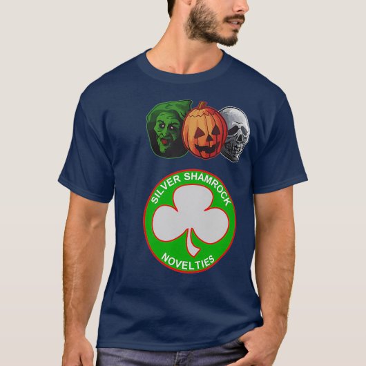Halloween 3 Silver Shamrock Masks T-Shirt (Vorderseite)