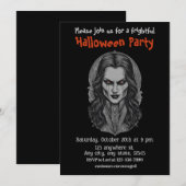 Halloween, 3 Vampire, erschreckend, beängstigend,  Einladung (Vorne/Hinten)