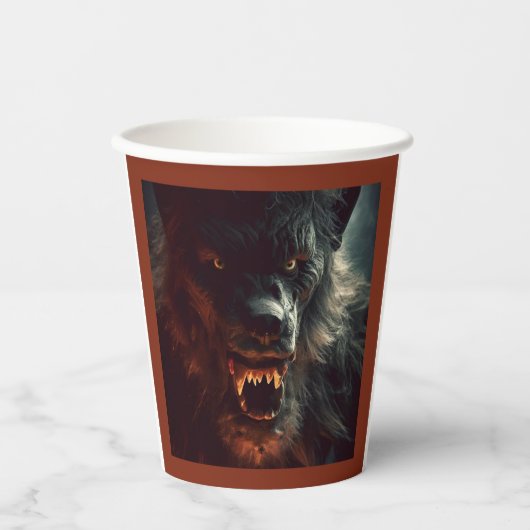 Halloween 3 Werewolf Pappbecher (Vorderseite)