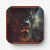 Halloween 3 Werewolf Pappteller (Vorderseite)
