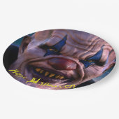 Halloween 3D Beängstigend Clown Pappteller (Schrägansicht)
