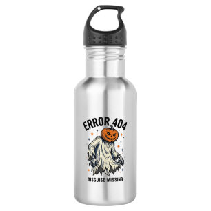 Halloween-404-Kostüm-Kürbis-Geist-Fehler-Design_1 Edelstahlflasche