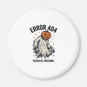 Halloween 404 Kostüm Kürbis Geist Fehler Design_1 Magnet