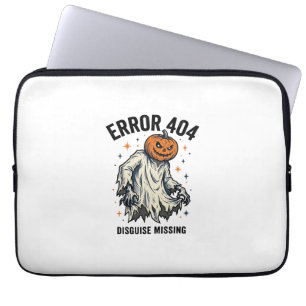 Halloween-404-Kostüm-Kürbis-Geist-Fehlermuster_1 Laptopschutzhülle