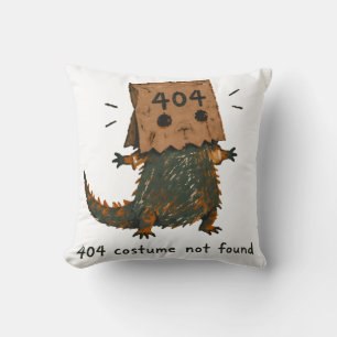 Halloween 404 Kostüme Nicht Gefunden Beardie Kunst Kissen