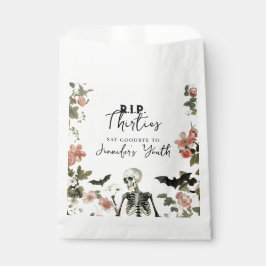 Halloween 40. Geburtstag Pink Bläserskelett Party Geschenktütchen