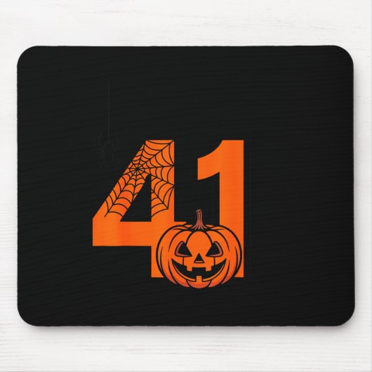 Halloween 41 Einundvierzig Vier Meme Slang Geburts Mousepad (Vorne)