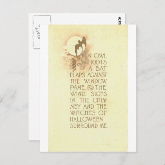 HALLOWEEN-43 POSTKARTE (Vorne/Hinten)
