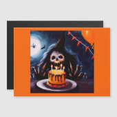 Halloween 4 - Geburtstag Magnetkarte (Vorne/Hinten)