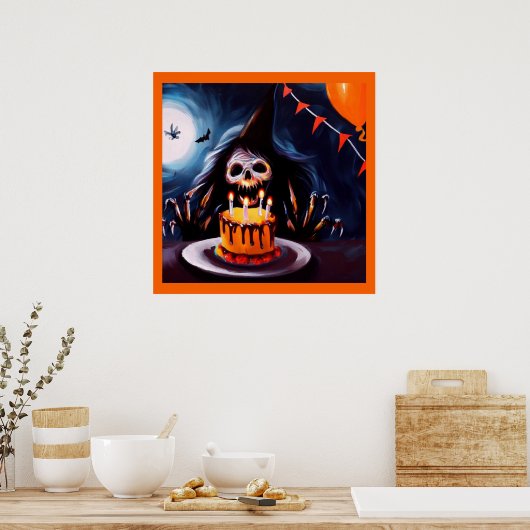 Halloween 4 - Geburtstag Poster (Küche)