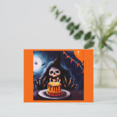 Halloween 4 - Geburtstag Postkarte (Stehend Vorderseite)