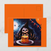 Halloween 4 - Geburtstag Postkarte (Vorne/Hinten)