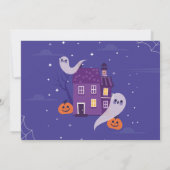 Halloween 4. Ghosts Vier-House-Party-Foto Vier Einladung (Rückseite)