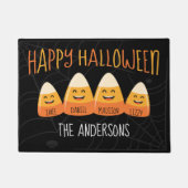 Halloween 4 Person Family Candy Corn Fußmatte (Vorderseite)