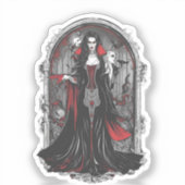 Halloween 4 Vampire, beängstigendes Monster, Horro Aufkleber (Vorderseite)