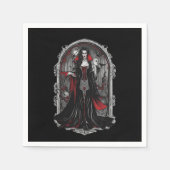 Halloween 4 Vampire, beängstigendes Monster, Horro Serviette (Vorderseite)