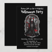 Halloween, 4 Vampire, erschreckend, beängstigend, Einladung (Vorne/Hinten)