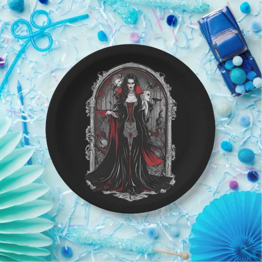 Halloween 4 Vampire, lustiges, beängstigendes Mons Pappteller (Party)