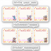 Halloween-4" x 4" Vinyl-Aufkleber nach Maß geschni Aufkleber (Vorderseite)