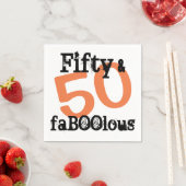 Halloween 50 Fabulous 50. Geburtstagsparty Serviette (Beispiel)