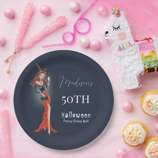 Halloween 50. Geburtstagsparty Pappteller (Party)