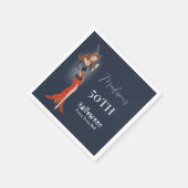 Halloween 50. Geburtstagsparty Serviette (Ecke)