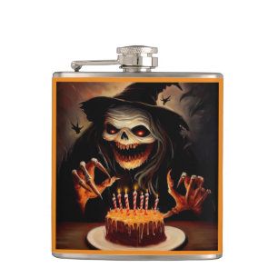 Halloween 5 - Geburtstag Flachmann