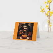 Halloween 5 - Geburtstag Karte (Gelbe Blume)