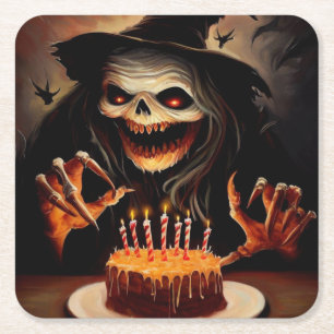 Halloween 5 - Geburtstag Rechteckiger Pappuntersetzer