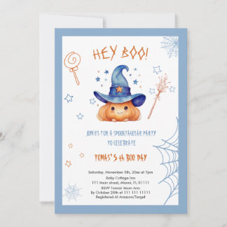 Halloween 5. Geburtstagsjunge Einladung