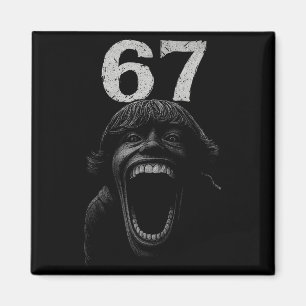 Halloween 67 Scp Horror Gesicht Gruseliges Kostüm  Magnet