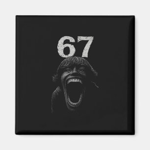 Halloween 67 Scp Horror Gesicht Gruseliges Kostüm  Magnet