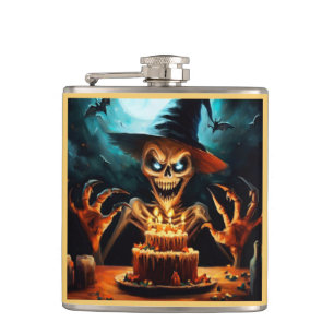 Halloween 6 - Geburtstag Flachmann