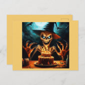 Halloween 6 - Geburtstag Postkarte (Vorne/Hinten)