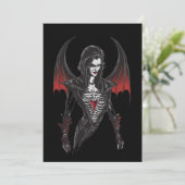 Halloween 6 vampire, b, beängstigendes Monster, Ho Einladung (Stehend Vorderseite)