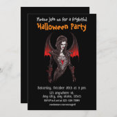 Halloween, 6 Vampire, erschreckend,c2, beängstigen Einladung (Vorne/Hinten)