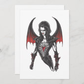 Halloween 6 Vampire, Horror, erschreckend vampire, Einladung (Vorne/Hinten)