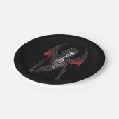 Halloween 6 Vampire, lustig, erschreckend vampire, Pappteller (Schrägansicht)