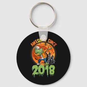 Halloween 7. Geburtstag Dabbing Zombie Phantastisc Schlüsselanhänger