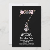 Halloween 7. Geburtstag Einladung (Vorderseite)