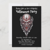 Halloween, 7 Vampire, erschreckend, beängstigend, Einladung (Vorderseite)