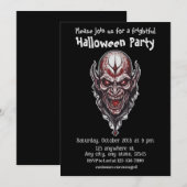Halloween, 7 Vampire, erschreckend, beängstigend, Einladung (Vorne/Hinten)