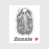 Halloween 8, furchtbar, spukhaft, beängstigend, bö aufkleber (Blatt)