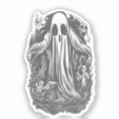 Halloween 8, furchtbar, spukhaft, beängstigend, bö aufkleber (Vorderseite)