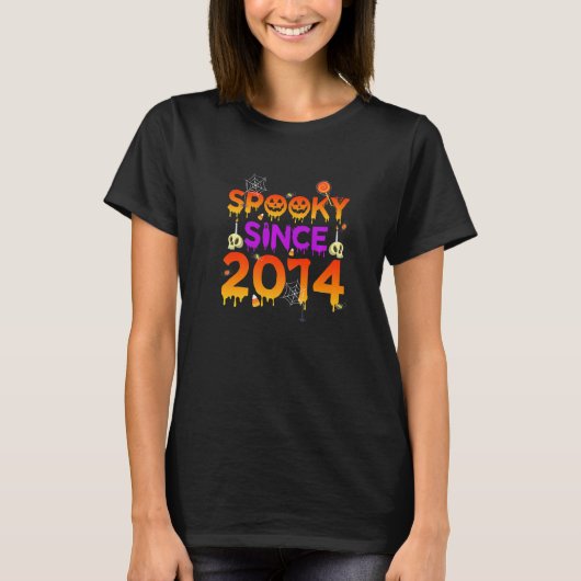 Halloween 8. Geburtstag T-Shirt (Vorderseite)