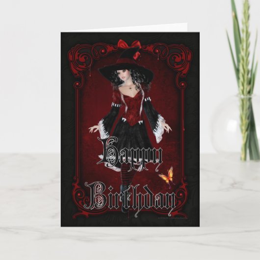 Halloween 8. Oktober Happy Birthday Card Karte (Vorderseite)